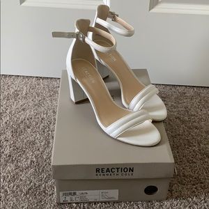 Kenneth Cole Lolita White Heels